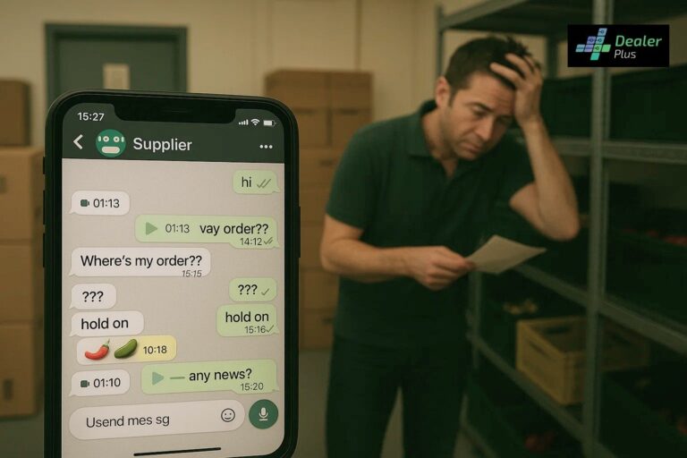 Why Food Dealerships Need to Stop Managing Suppliers on WhatsApp
